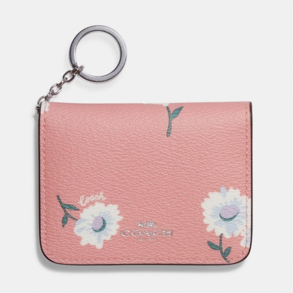Coach Handbags - Coach Pink Daisy Card Case